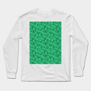 Green gray smoke - modern elegant pattern Long Sleeve T-Shirt